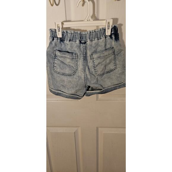Denim Shorts Girls Size 12 Drawstring Elastic Waist - Picture 2 of 3